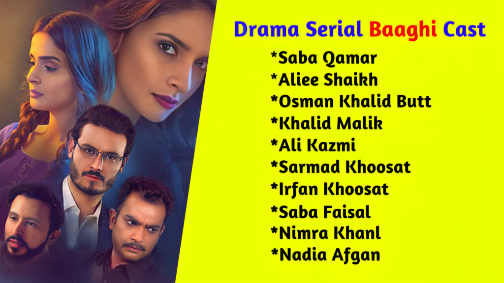 Pakistani dramas Baaghi based on true stories Cast name.