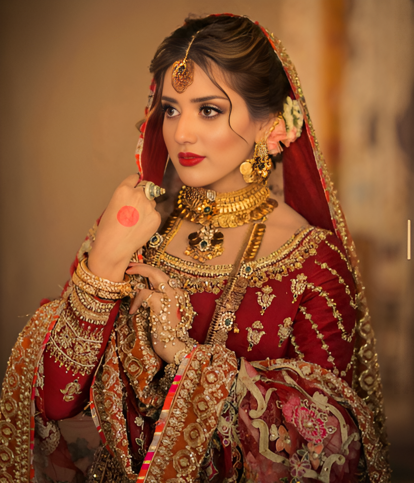 Jannat Mirza Tik Toker in Bridal Look