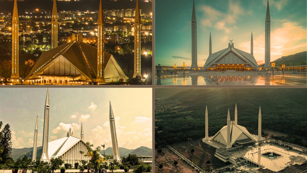 Faisal Mosque Famous and Beautiful Mosque of Pakistan