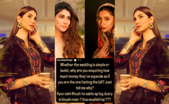 Nazish Jahangir is upset with the people who made fun of actress Mahira Khan's wedding expenses